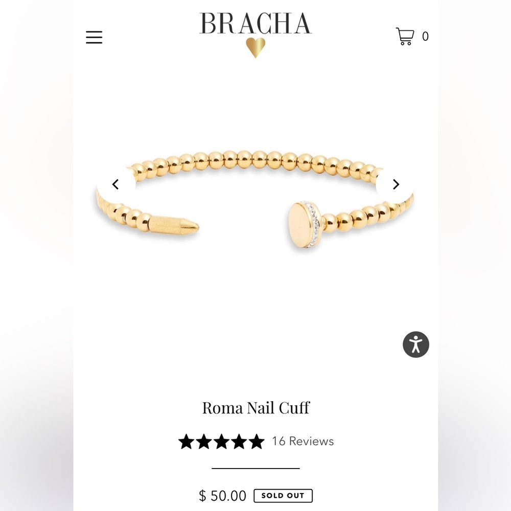 Bracha Roma Nail Cuff - Picture 7 of 8